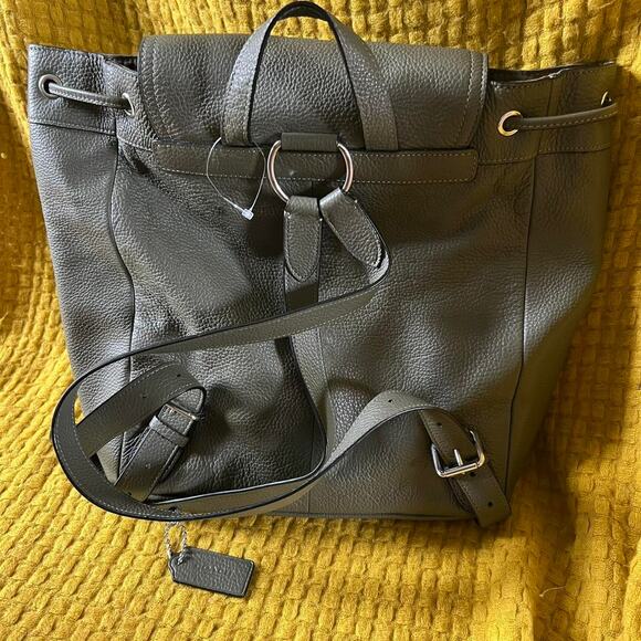 Coach green pennie drawstring backpack - Picture 3 of 7